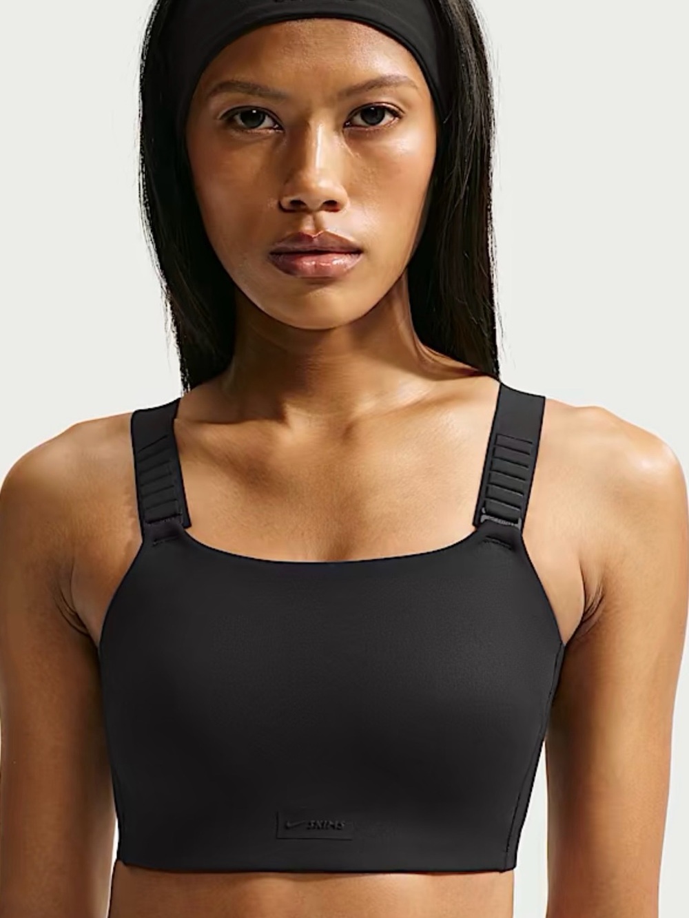 NikeSkims Matte black 36DD wide strap adjustable bra